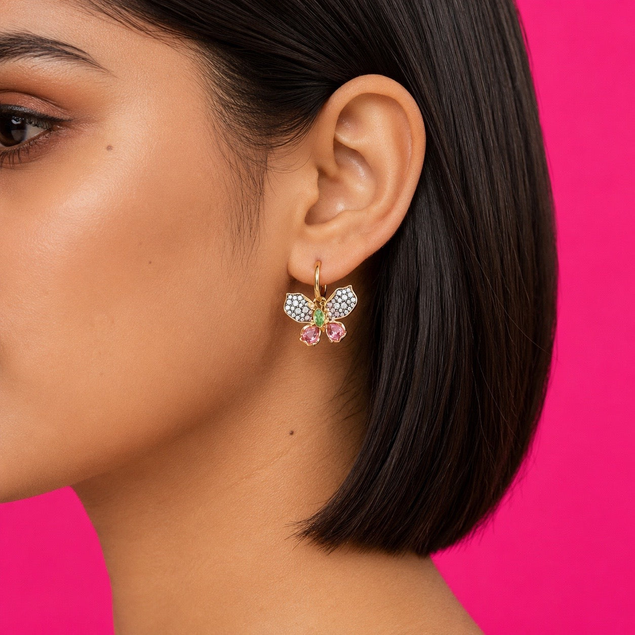 Crystal Flutter Earrings