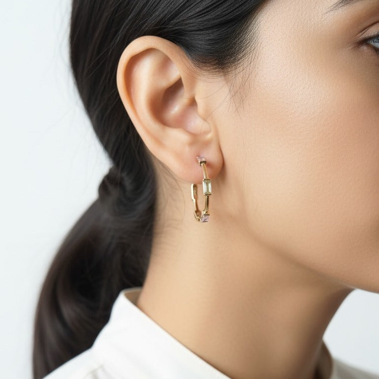 Aura Hoop- Pink & Green