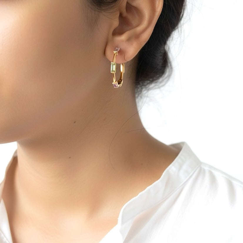 Aura Hoop- Pink & Green