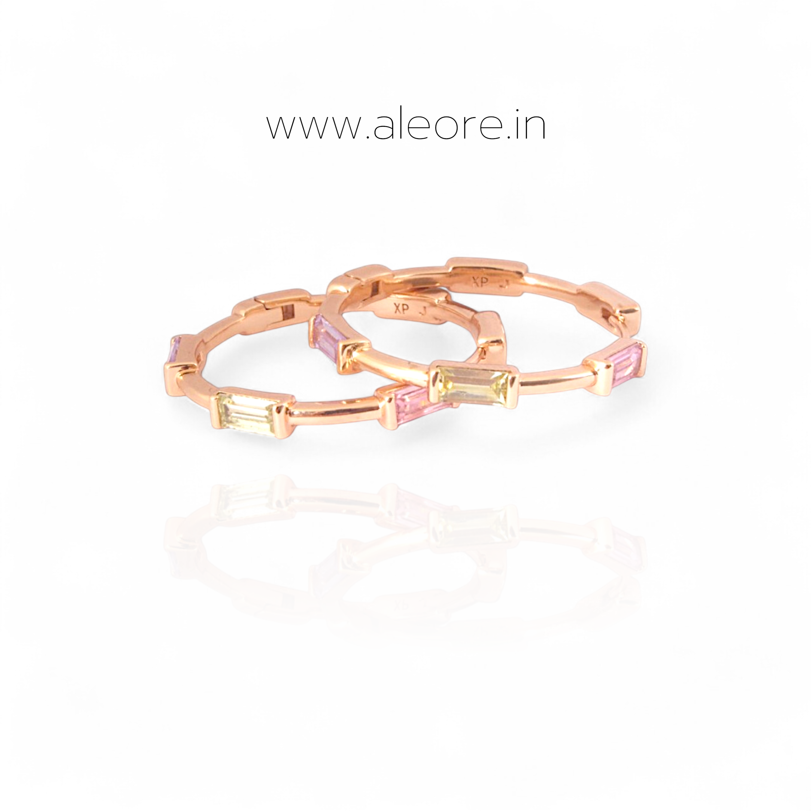 Aura Hoop- Pink & Green