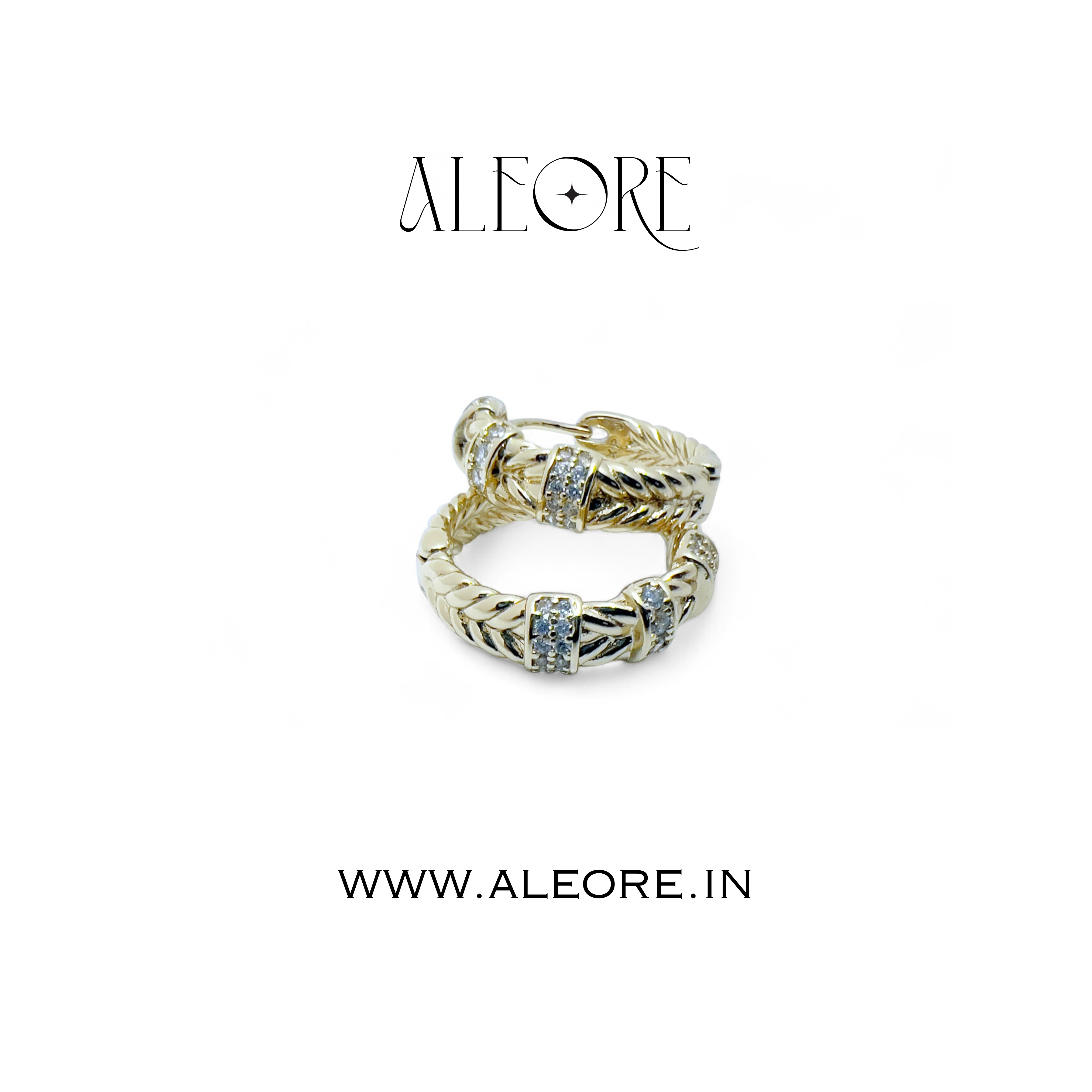 Braided Little Hoops