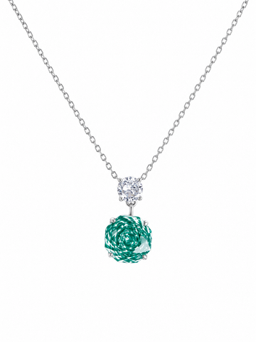 Forest Radiance Crystal Pendant Necklace