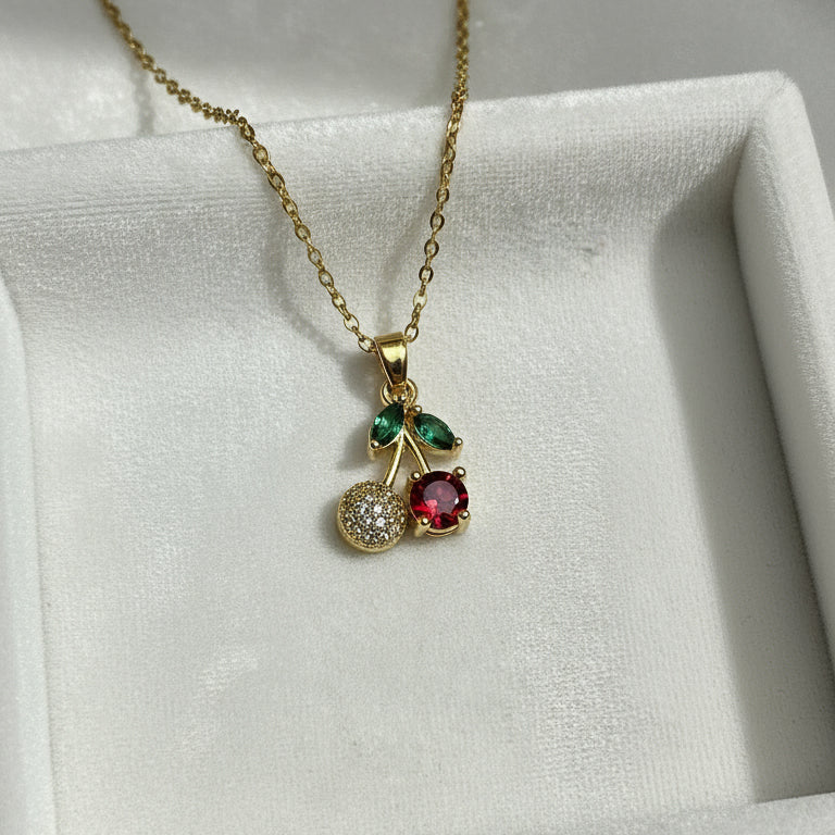 Cherry CZ Necklace