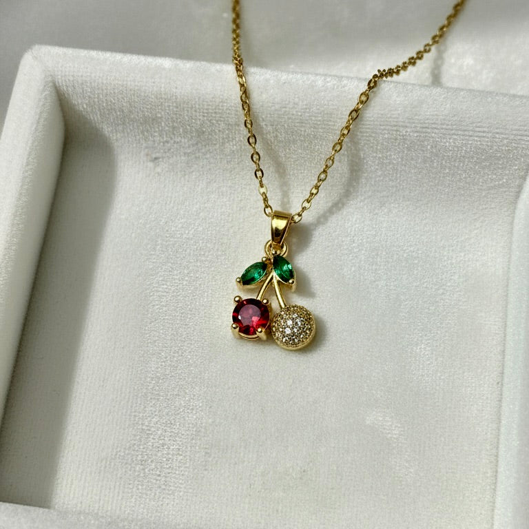 Cherry CZ Necklace