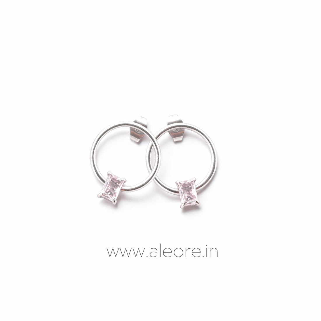 Dazzling Duo Silver Earring