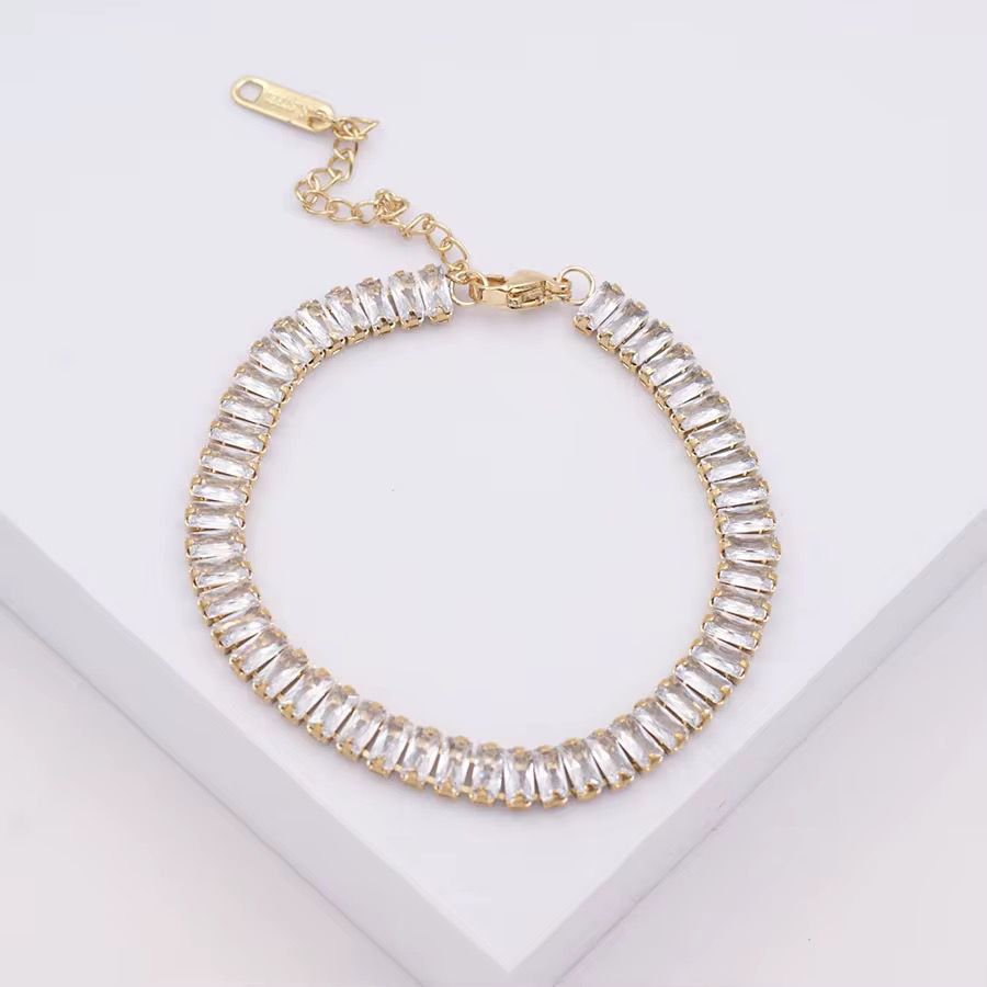 Dazzling Pave Bracelet - White