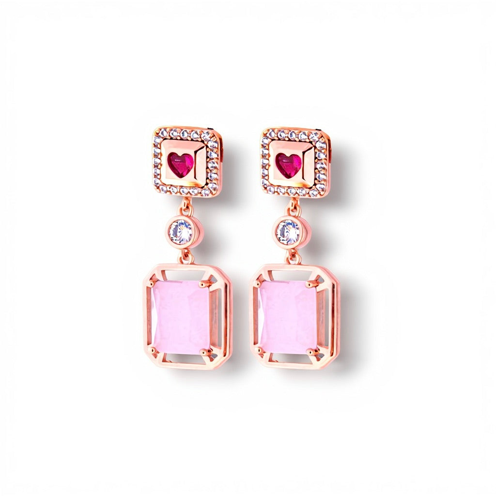 Elegant Heart Drop Earring