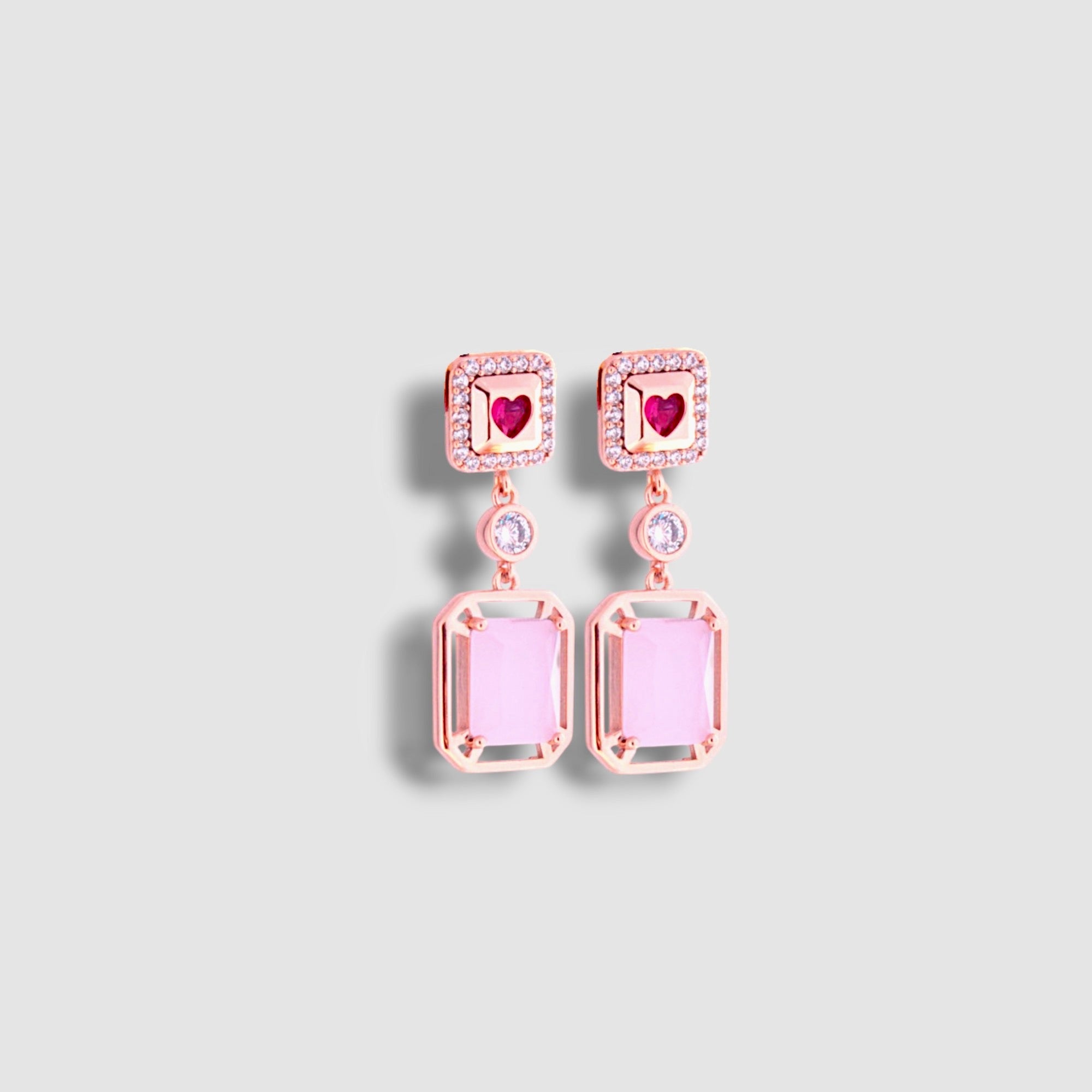 Elegant Heart Drop Earring