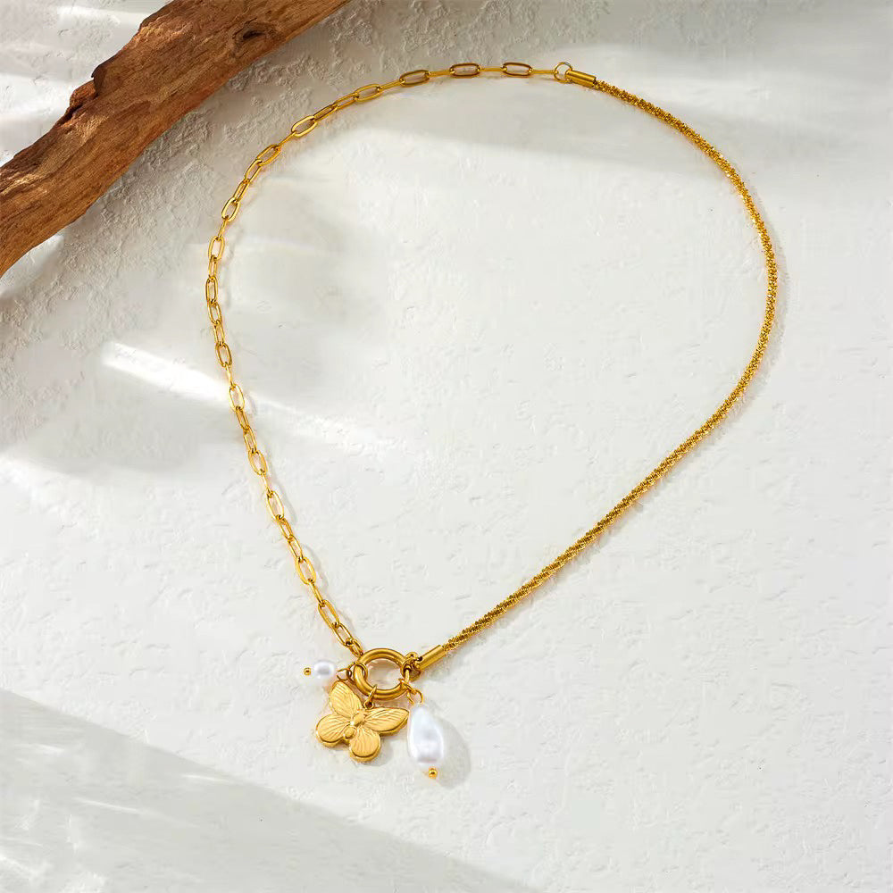 Flutter & Pearl Necklace