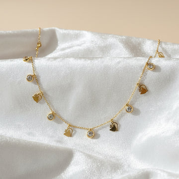 Gold Butterfly Charm Necklace