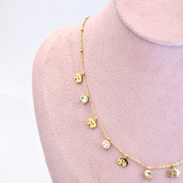 Gold Elephant Charm Necklace