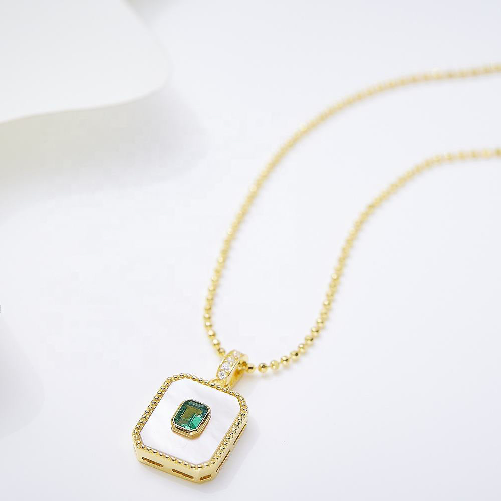 Gold Mother of Pearl Necklace