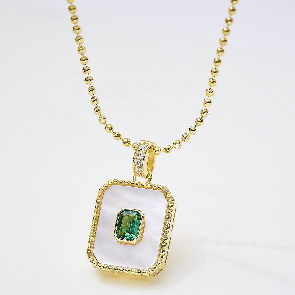 Gold Mother of Pearl Necklace