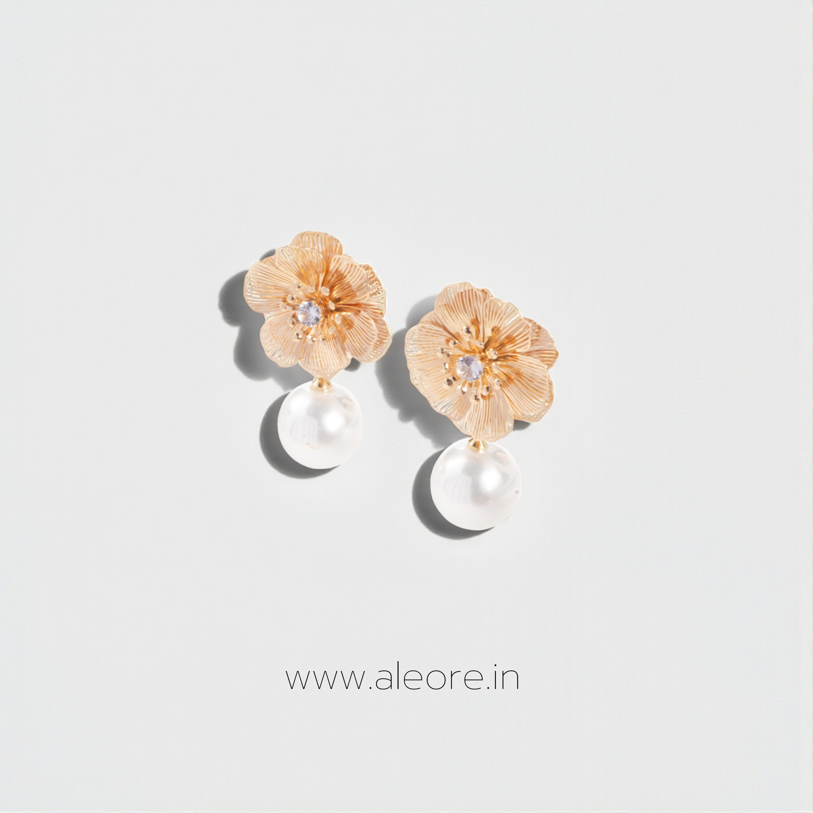 Golden Bloom Pearl Drop