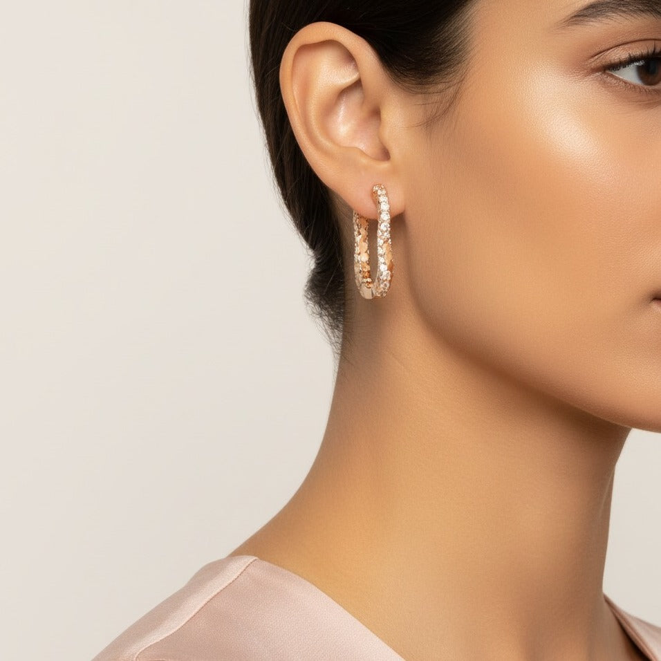 Golden Saxophone Huggies