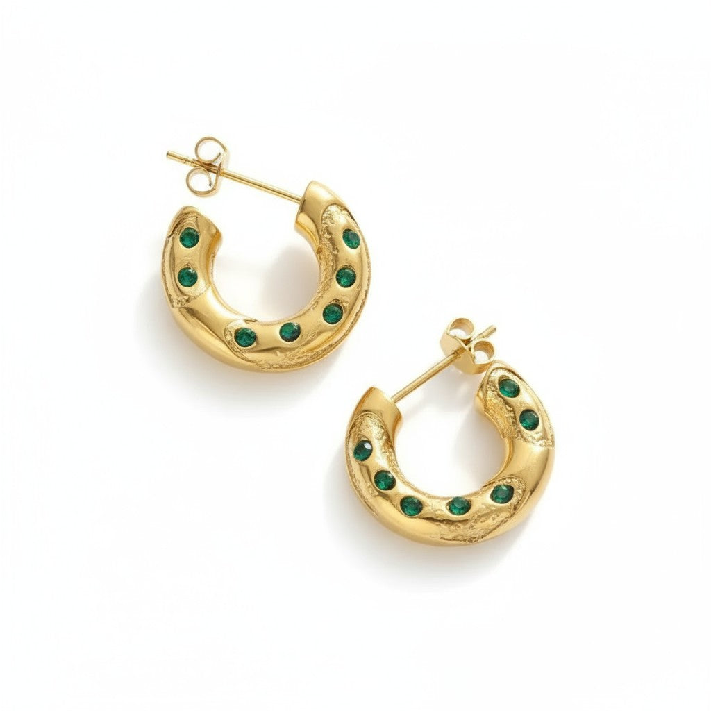 Green Glow Hoops