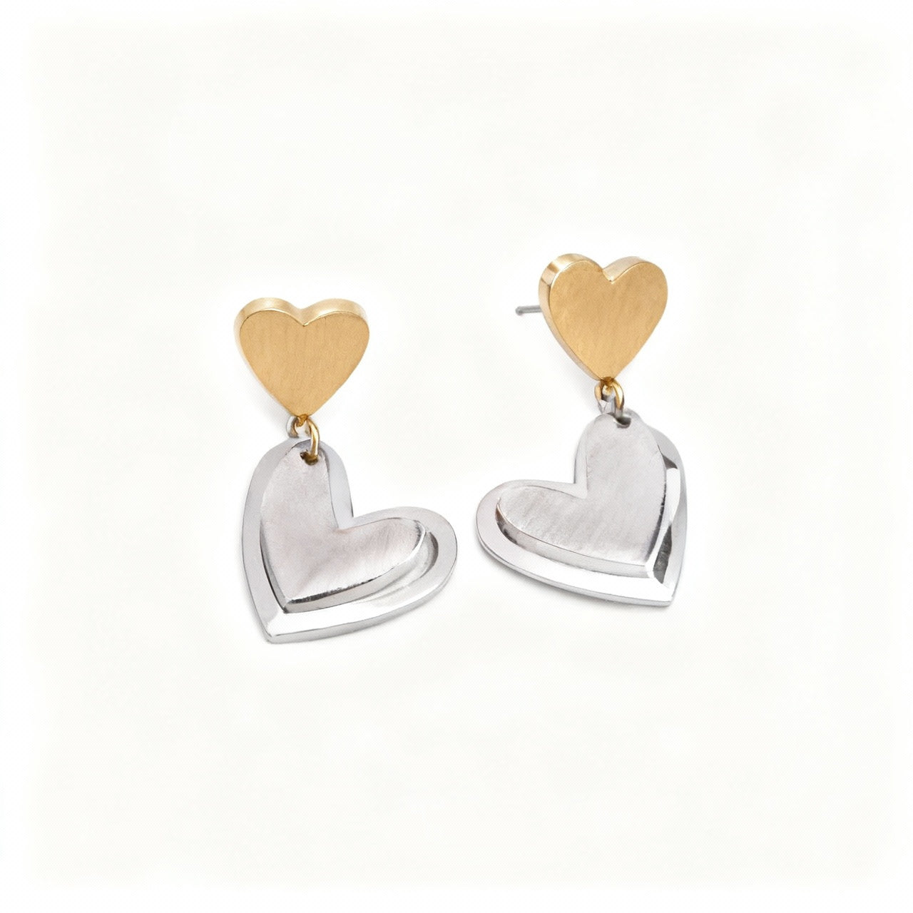 Interlocking Heart Earring