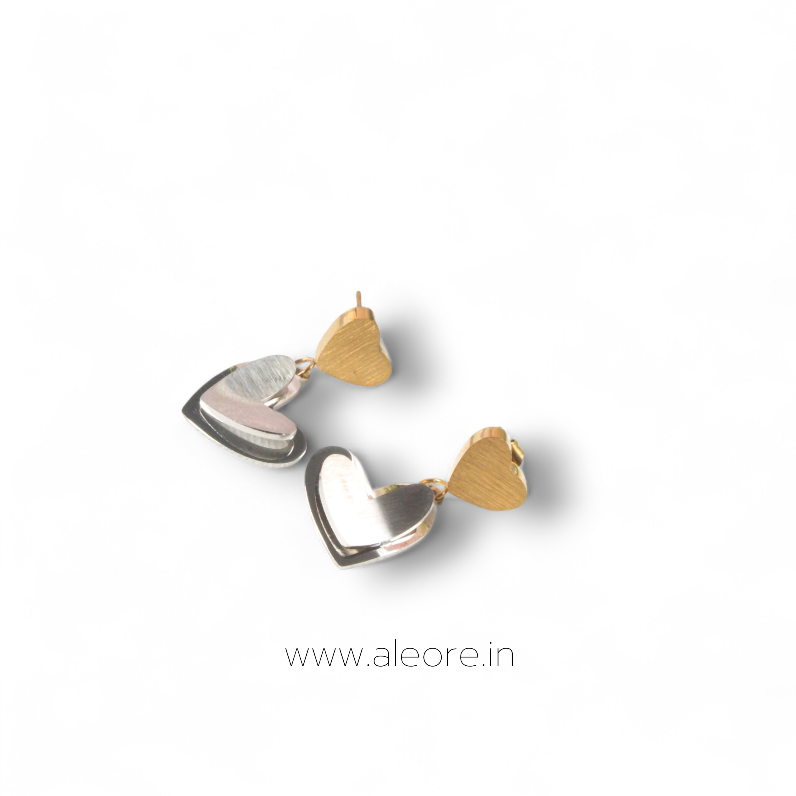 Interlocking Heart Earring