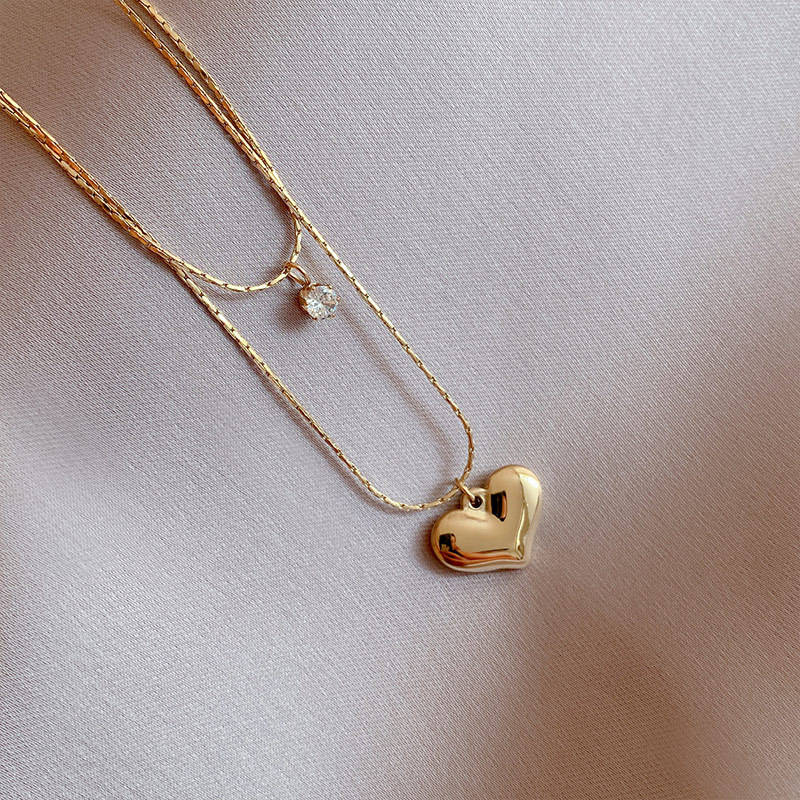 Layered Heart Necklace