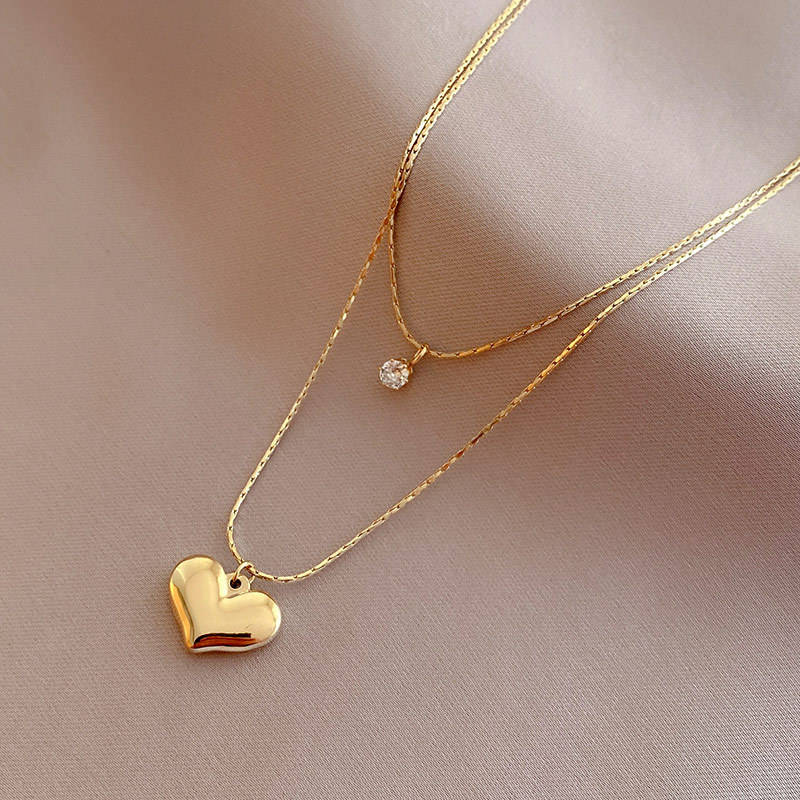 Layered Heart Necklace