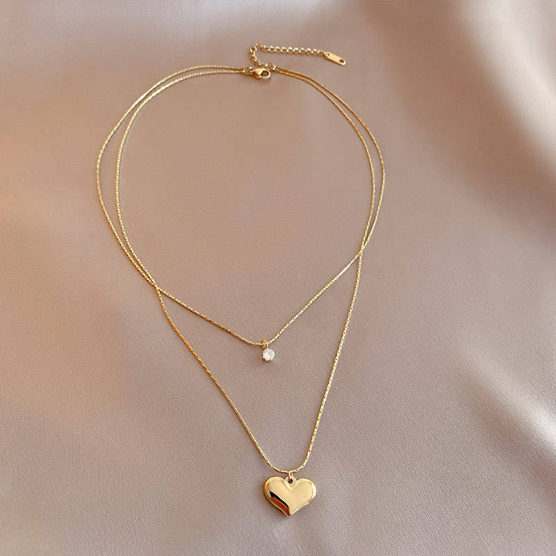 Layered Heart Necklace