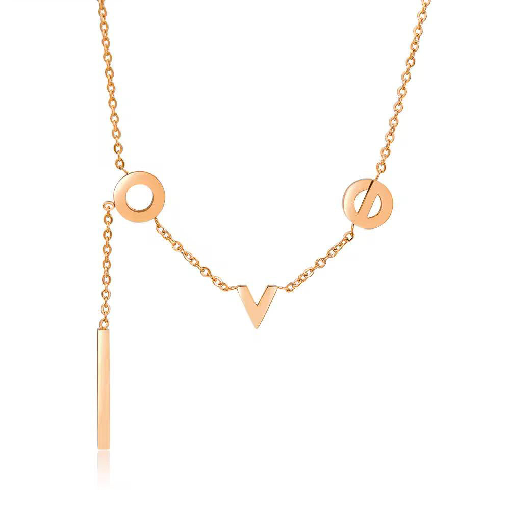 Love Necklace Rose Gold