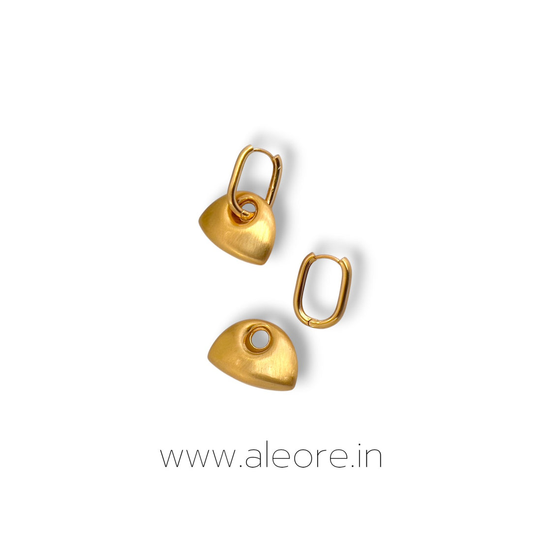 Luxe Velore Hoops- Gold