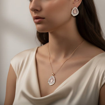 Pink Abstract Enamel Set