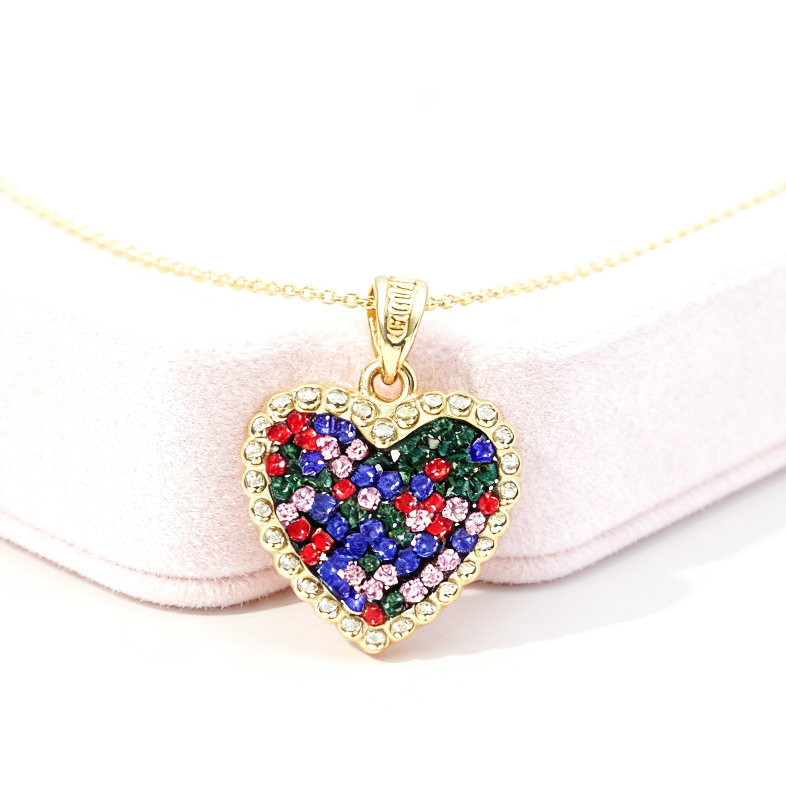 Rainbow Heart Necklace