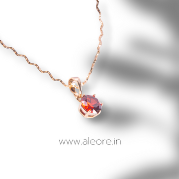 Solitaire Necklace - Ruby