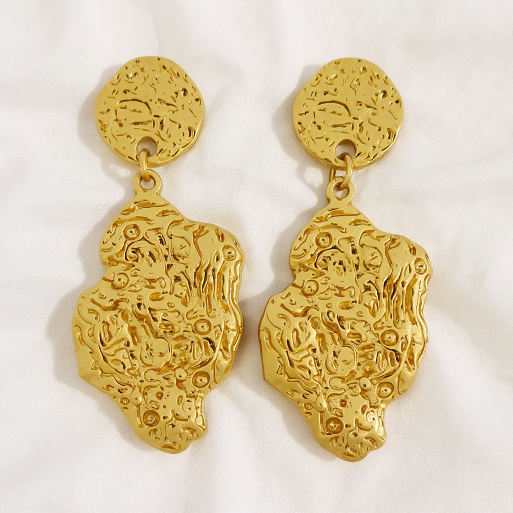 Textured Drop Earring