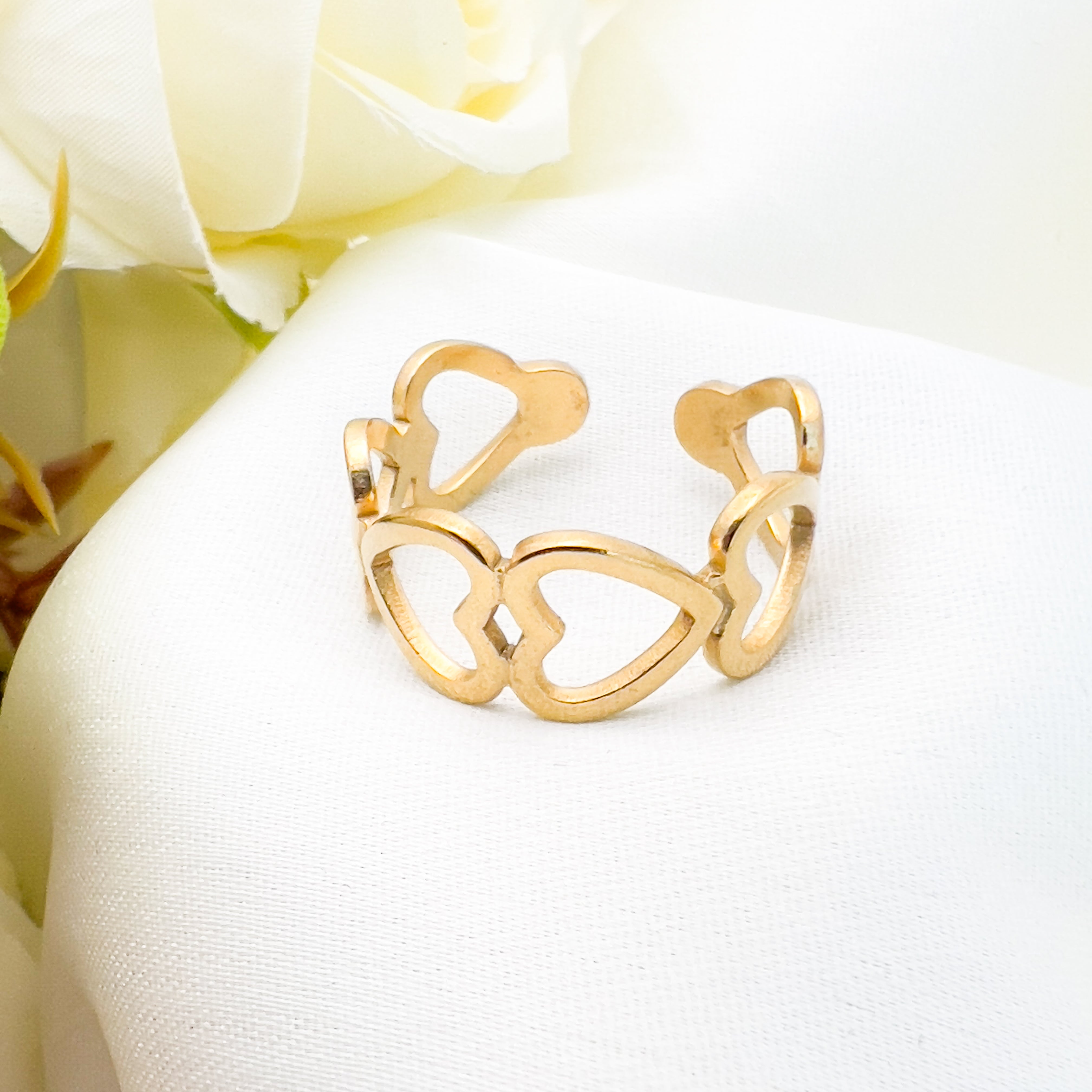 Twin Hearts Ring